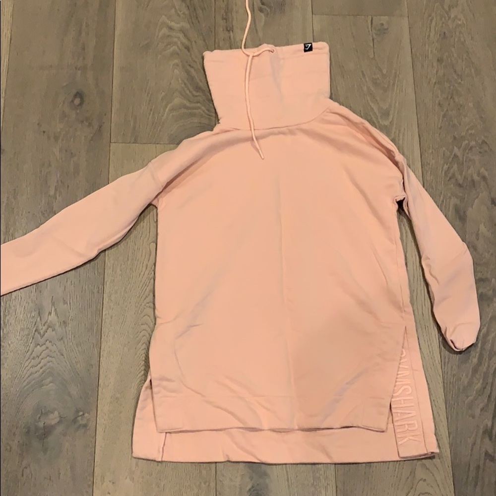 Gym Shark Pink Cowl Neck Sweatshirt